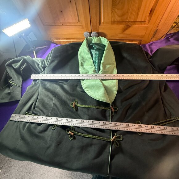 Vintage📌Gorgeous High-Quality Workmanship Plus Size Velvet Lady Jacket -Blazer - Picture 10 of 16